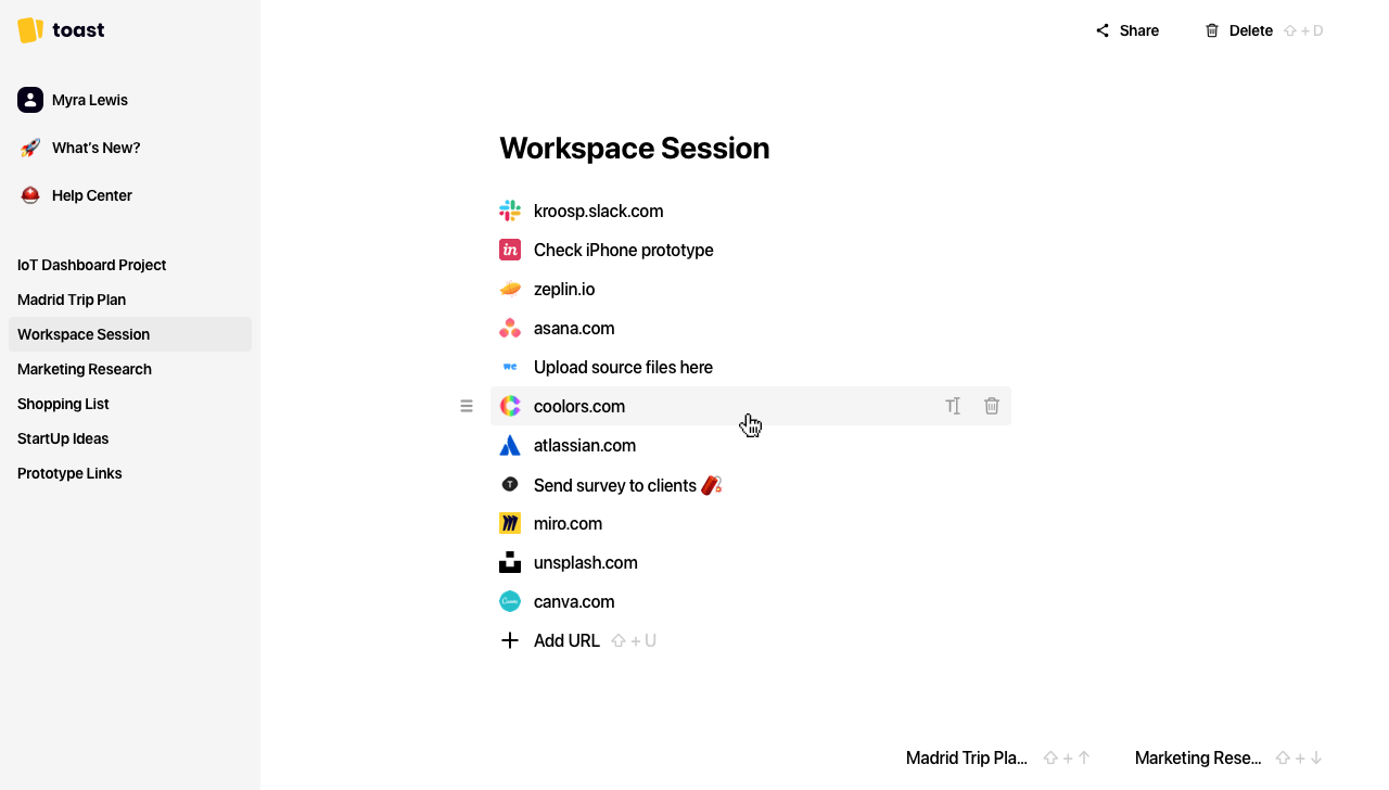 tab organizer